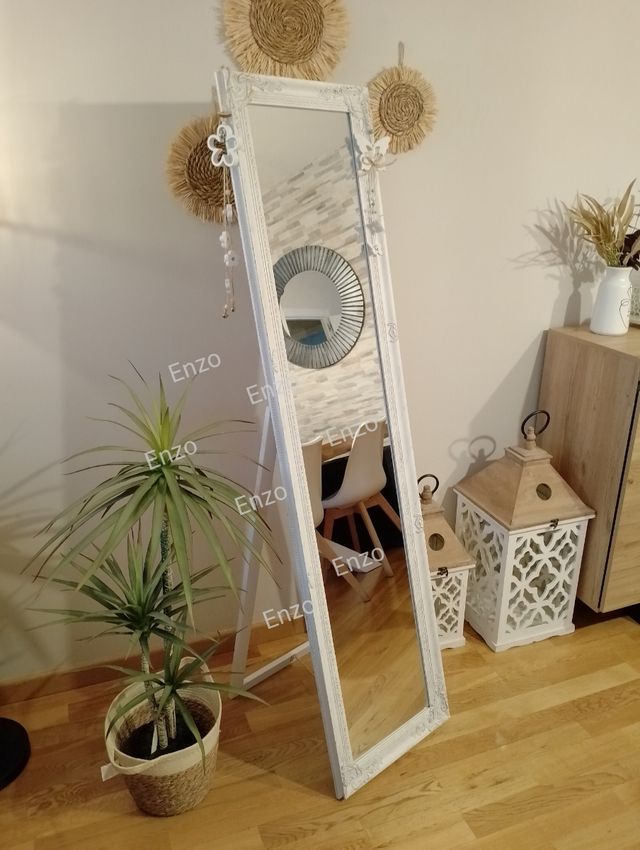 Espejo de pie shabby chic 40x160