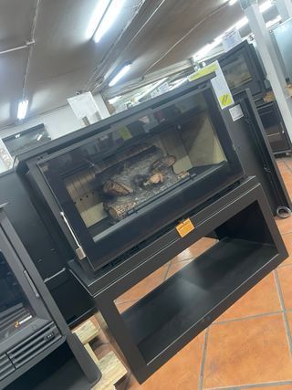 ESTUFA CON HORNO ENVOLVENTE A LEÑA