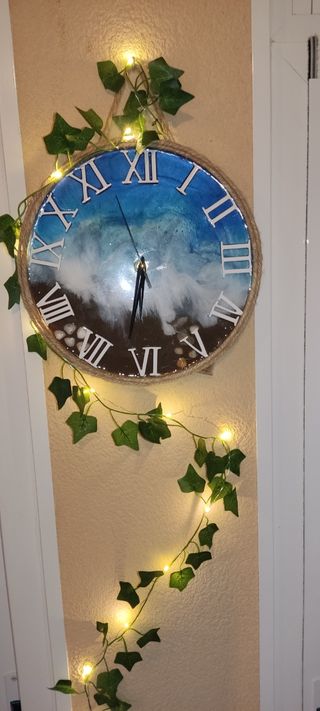  orologio da parete in resina epossidica