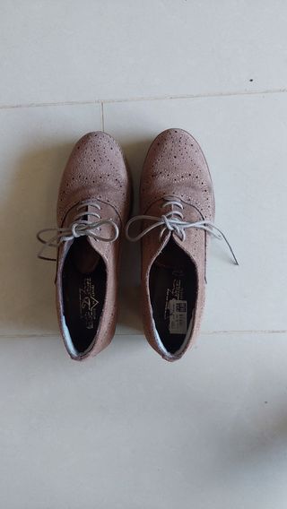 Zapato Oxford Piel Mujer 