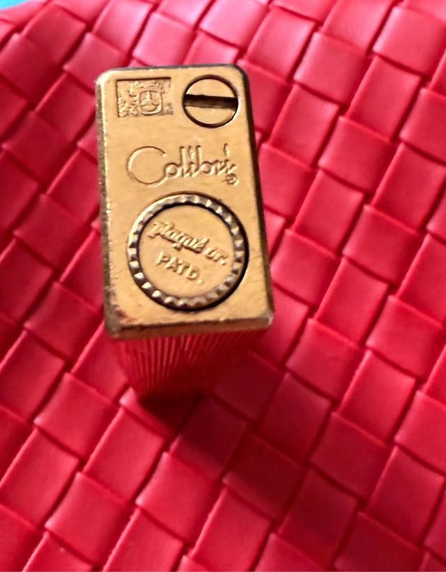 Accendino da collezione antico placcato in oro