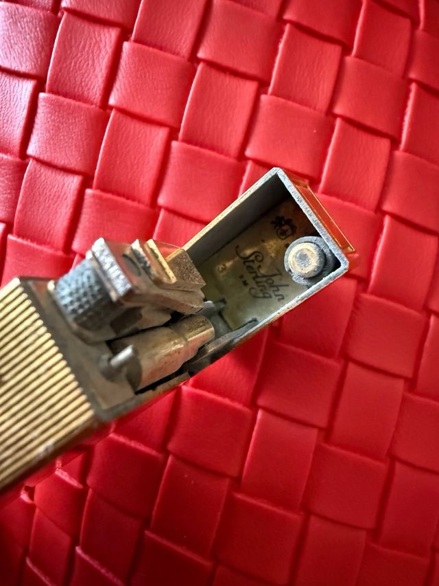 Accendino da collezione antico placcato in oro