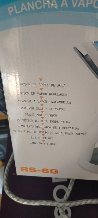 Plancha vapor sin cable