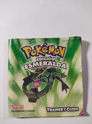 Manual Pokémon Edición Esmeralda Nintendo GBA