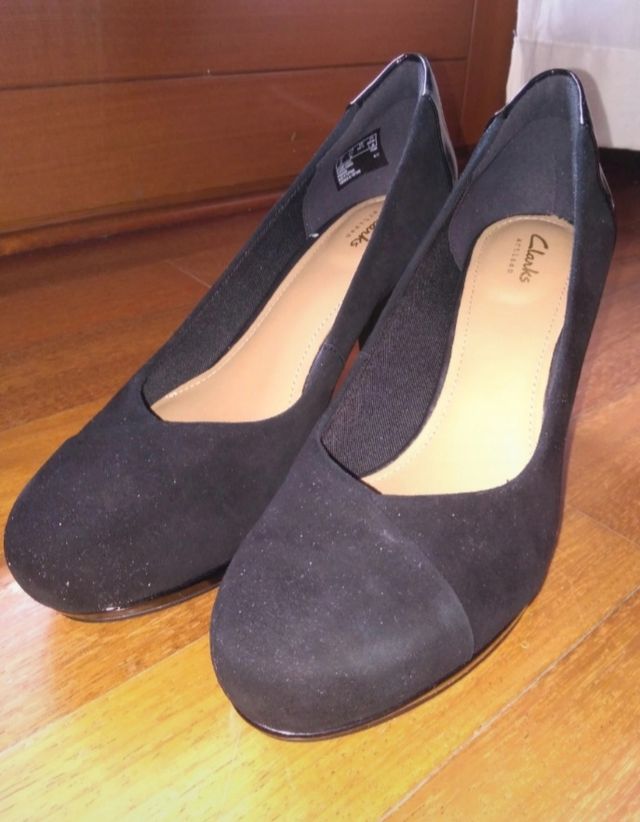 Scarpe décolleté nere scamosciate