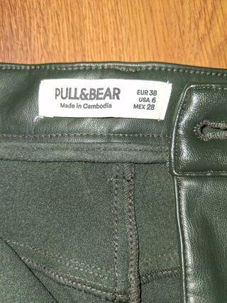 Pantalones talla 38 Polipiel y vaquero
