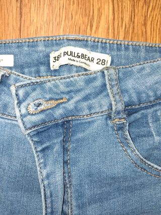 Pantalones talla 38 Polipiel y vaquero