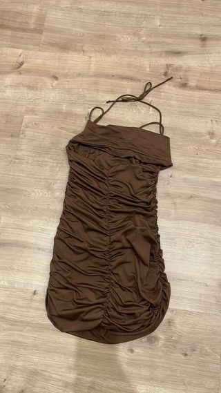 vestito marrone shein