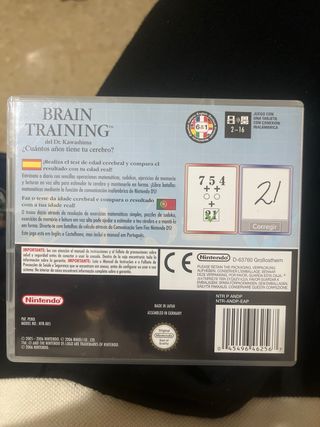 Brain training nintendo Ds