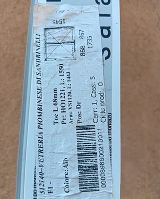 Finestra in pvc bianca