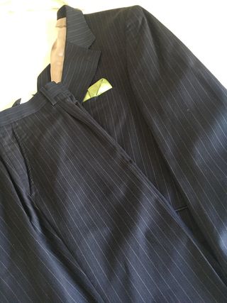 Traje hombre mil rayas talla 50