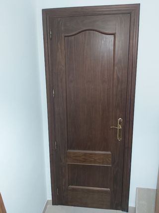 Puerta de maderade interior.Dos puertas iguales.