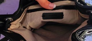 Bolso saco negro punky