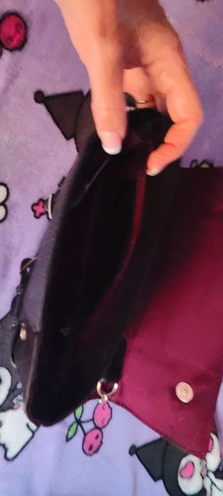 Bolso negro terciopelo 