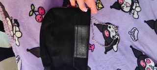 Bolso negro terciopelo 
