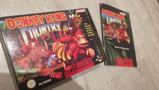 Caja y manual Donkey Kong Country Pal Esp Snes