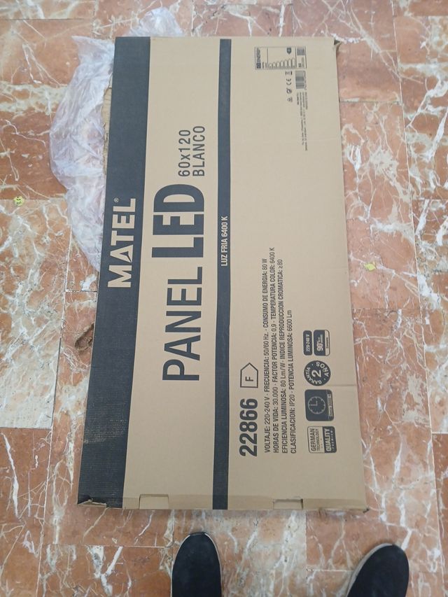 Panel Led 60x120 blanco 