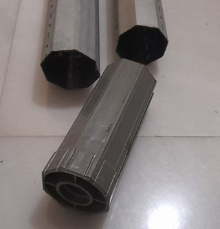 2 motores mecánicos SOMFY y tubos para persiana
