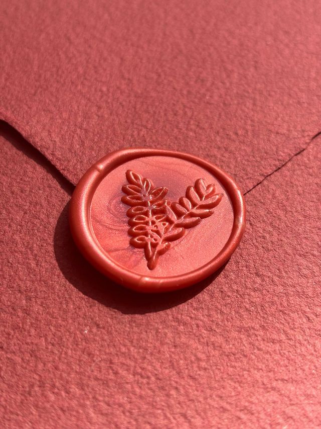 50 sellos lacre granate