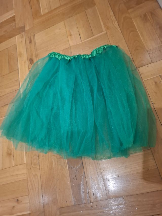Falda tutu verde bailarina disfraz