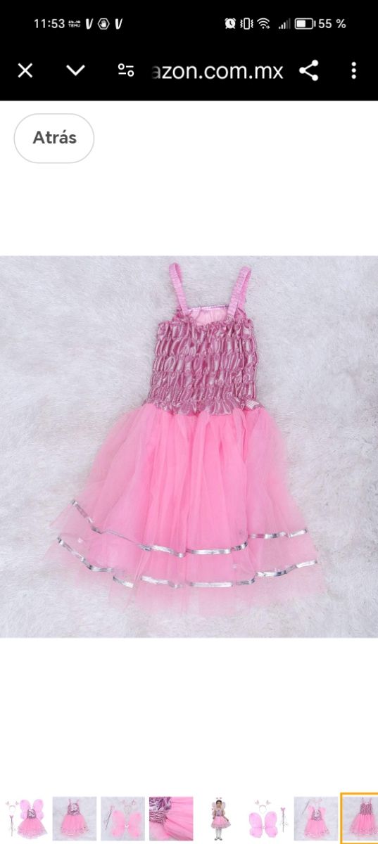 Disfraz de mariposa niña 5-7 años