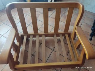 Sofa 2 plazas pino