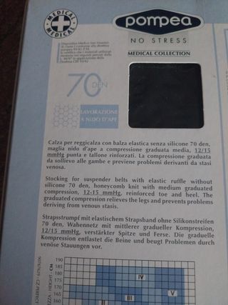 Calza collant contenitiva reggicalza