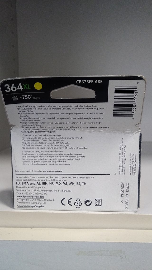 Cartuccia HP 364XL giallo