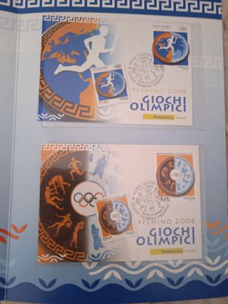 Folder Francobolli Commemorativi Pechino 2008 Ott.