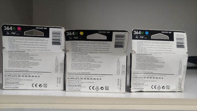 Cartucce HP 364XL - set tre colori