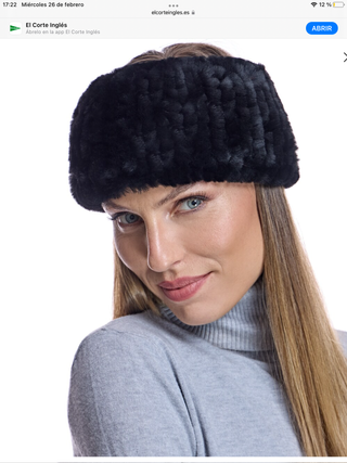 Bandana cuello y. Baeza de pelo sintético nuevo