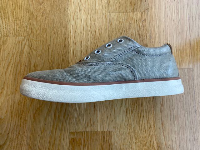 T33 ZAPATILLAS LONA-ANTE NIÑO KEEN BEIGE/MARRON