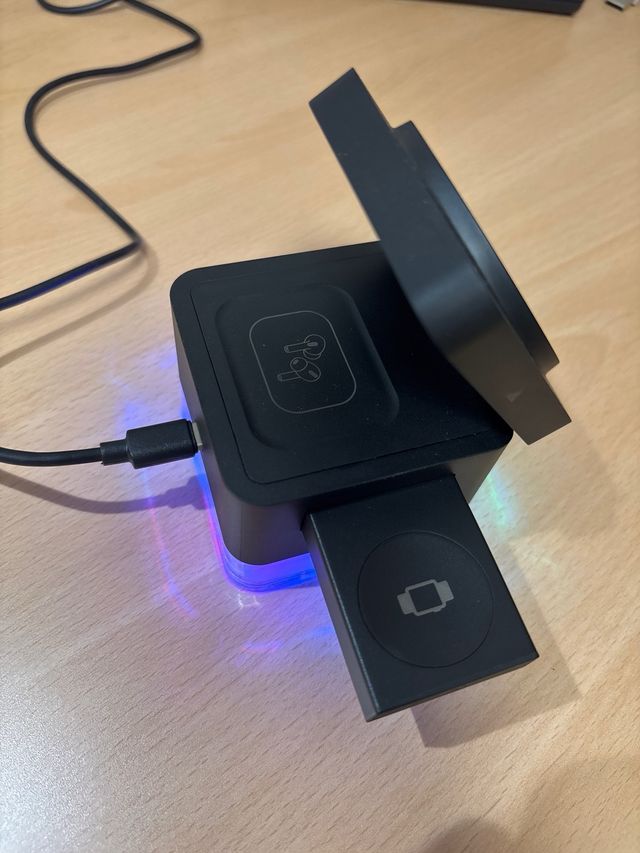 Base de carga inalámbrica 3 en 1