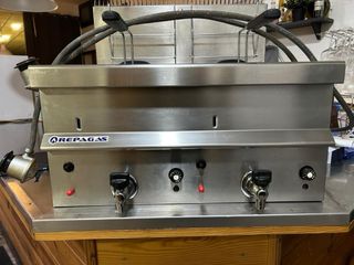 Freidora Industrial Rapagas 2 Cubas de 12 litros