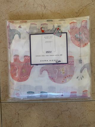 Cortina Infantil Niñas Zara Elefantes