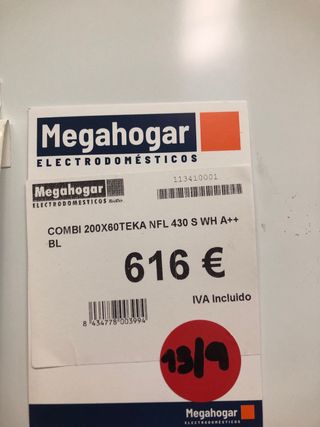 Frigorífico combi No Frost Total