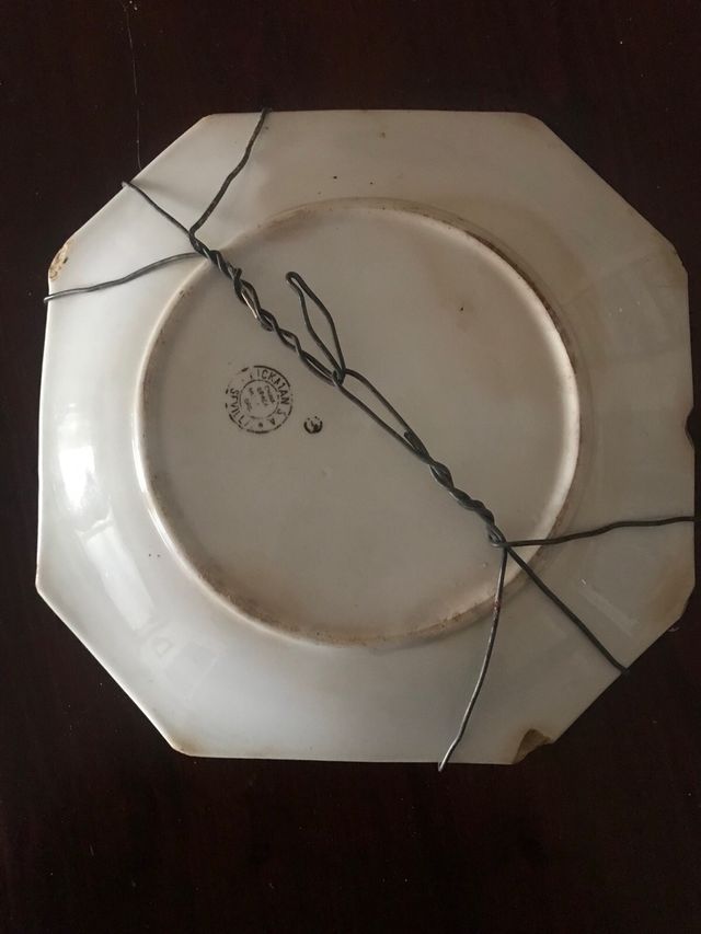 Bandeja octogonal PICKMAN datada 1899/1930