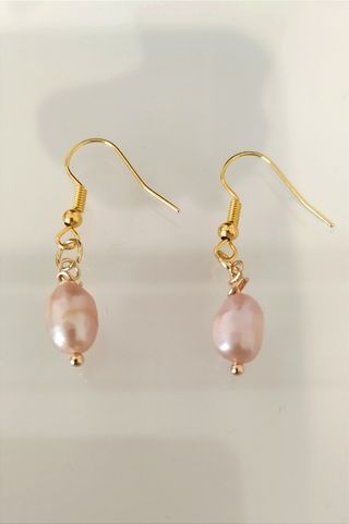 Conjunto collar y pendientes perla