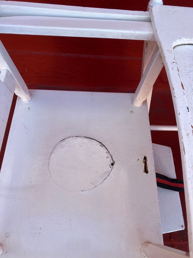 Trona infantil de madera vintage