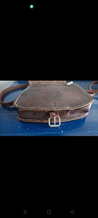Bolso bandolera de cuero