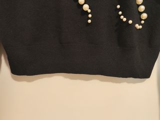 Jersei azul con abalorios