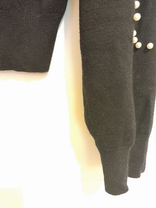 Jersei azul con abalorios