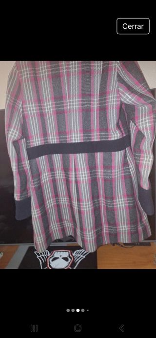 Abrigo de paño, talla 44
