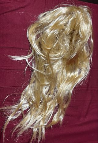 Disfraz peluca rubia para adulto