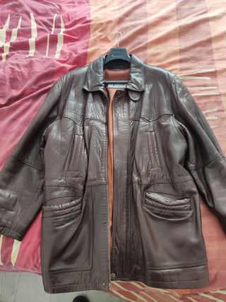 chaqueta tres cuartos de piel