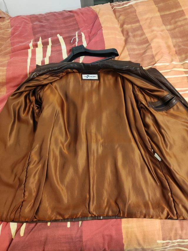 chaqueta tres cuartos de piel