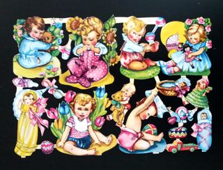 Lámina PURPURINA CROMOS TROQUELADOS