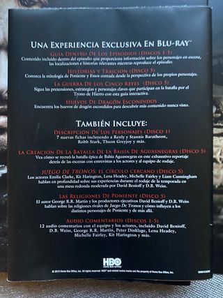 Bluray Juego de tronos Game of Thrones T2