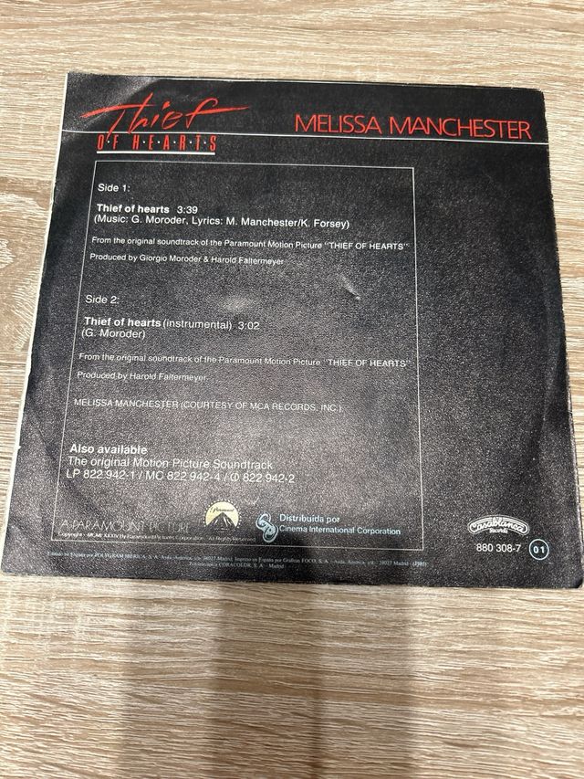Vinilo de Melissa Manchester