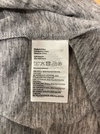 Jersey fino/Camiseta cuello alto HM